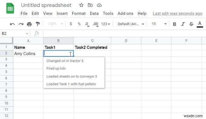 How to Use Google Sheets Drop Down Lists