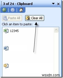 Fix for Cannont Empty the Clipboard in Office