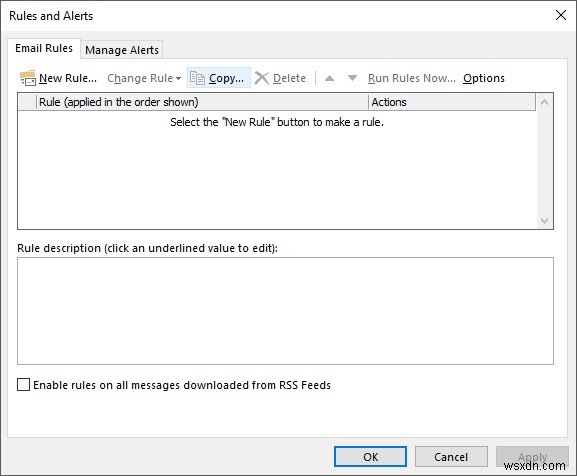 Automatically Move Emails into Folders in Outlook using Rules