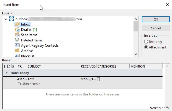How to Attach Another Outlook Item (Email, Contact, Task, or Calendar Item) to an Email