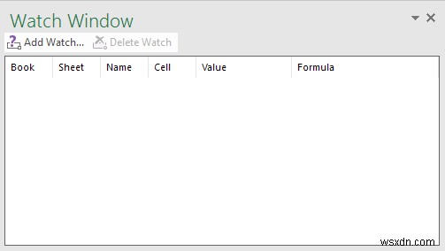 Use the Excel Watch Window to Monitor Important Cells in a Workbook
