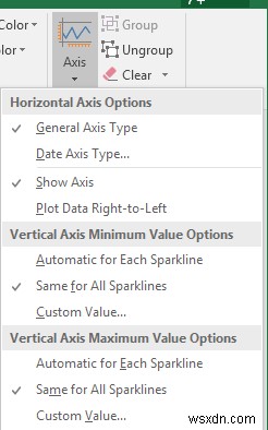 How to use Sparklines in Excel