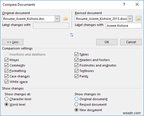 How to Use Compare & Combine Documents in Word