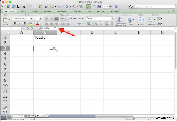 Link Cells Between Sheets and Workbooks In Excel