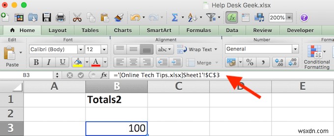 Link Cells Between Sheets and Workbooks In Excel