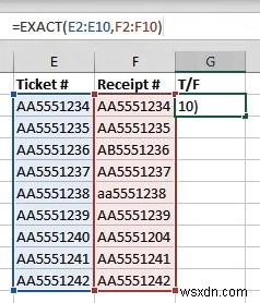 How to Find Matching Values in Excel
