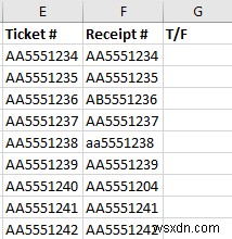 How to Find Matching Values in Excel