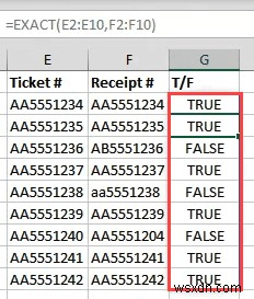 How to Find Matching Values in Excel