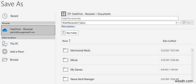 How to Automatically Backup a Word Document to OneDrive