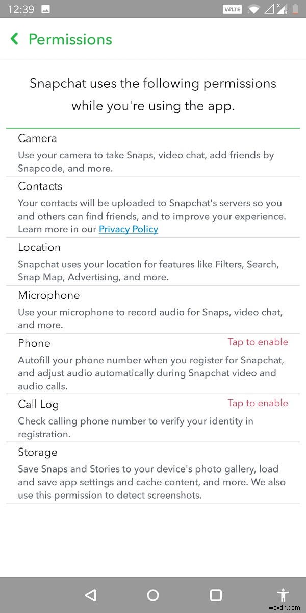 How to Allow Camera Access on Snapchat