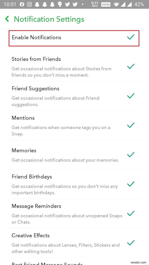 Fix Snapchat Notifications Not Working