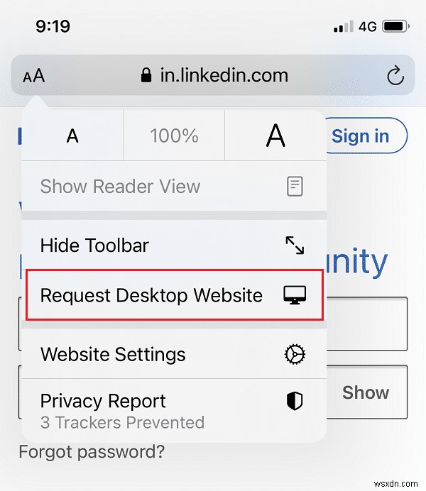 How to View the LinkedIn Desktop Site from Your Android/iOS