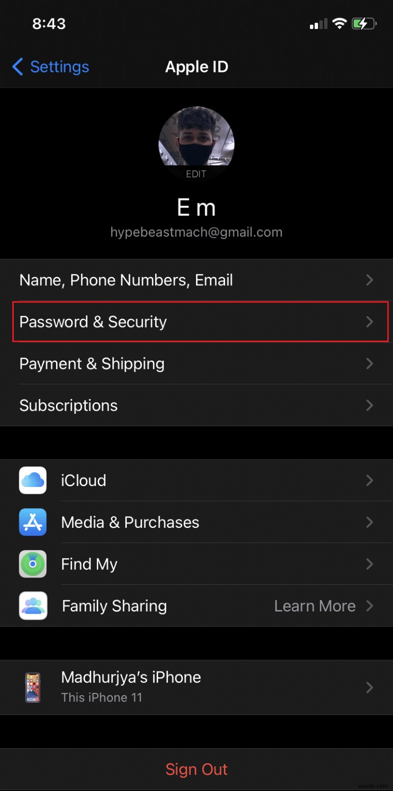 Apple ID Two Factor Authentication