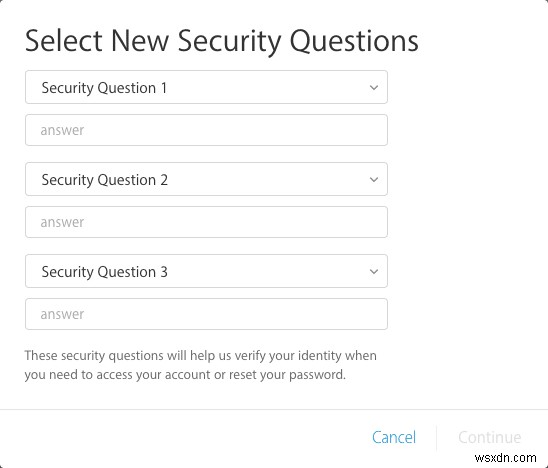 Apple ID Two Factor Authentication