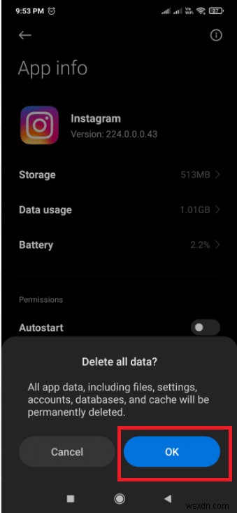 Fix Instagram Post Stuck on Sending