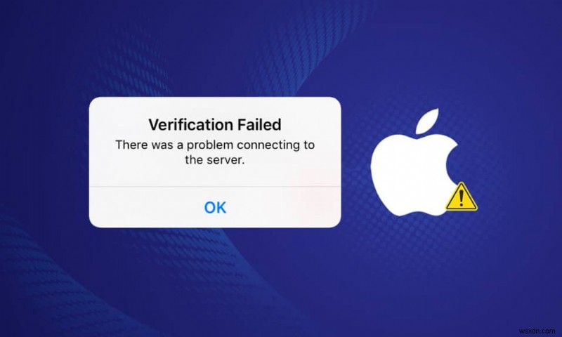 Fix Verification Failed Error Connecting to Apple ID Server