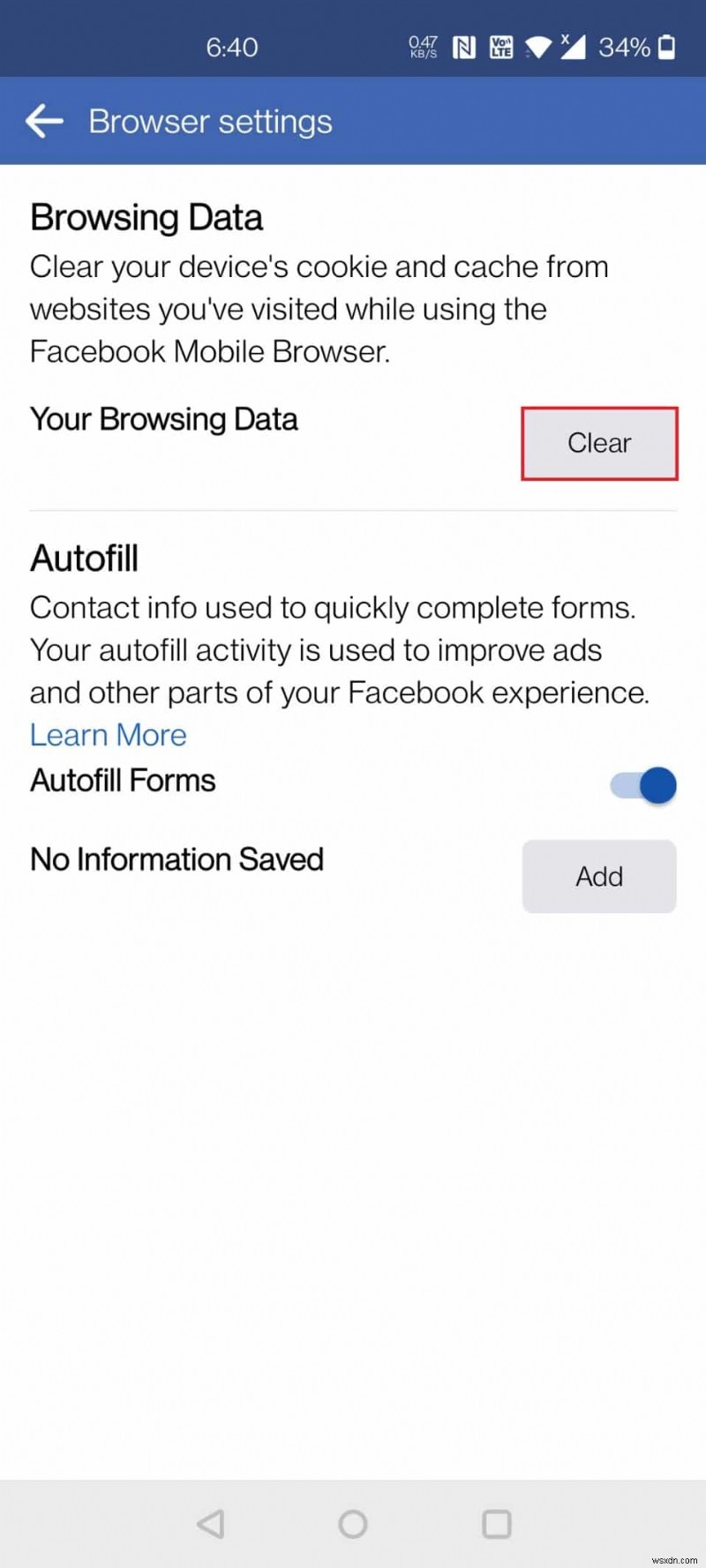 How to Clear Cache on Facebook