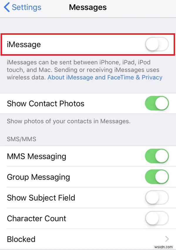 Fix iMessage Needs To Be Enabled To Send This Message