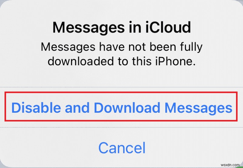What Does Disable and Download Messages Mean in iCloud?