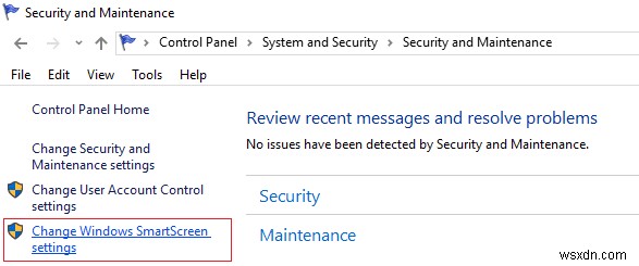 Disable SmartScreen Filter in Windows 10