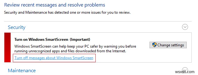 Disable SmartScreen Filter in Windows 10