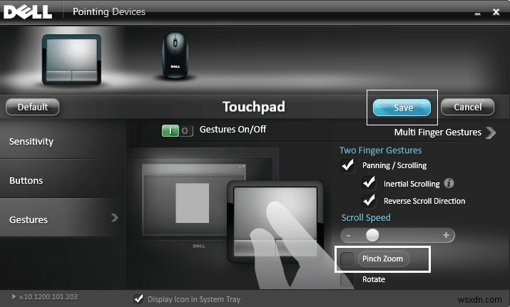 Disable Pinch Zoom Feature in Windows 10