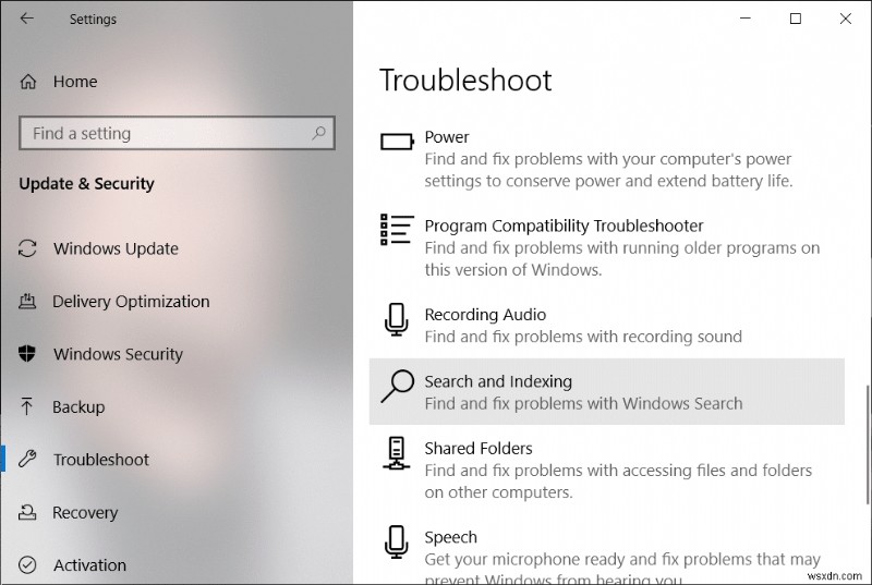Fix File Explorer Search Not Working in Windows 10
