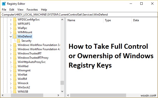 How to Take Full Control or Ownership of Windows Registry Keys
