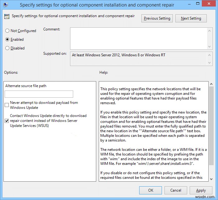 Fix Windows couldn’t complete the requested changes