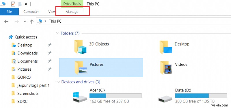 Change Template of a Drive, Folder, or Library in Windows 10