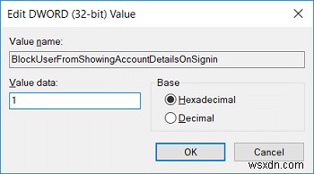 Hide Email Address on Windows 10 Login Screen