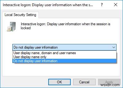 Hide Email Address on Windows 10 Login Screen