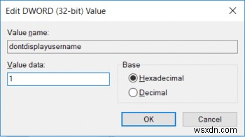 Hide Email Address on Windows 10 Login Screen