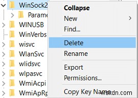 Fix Windows sockets registry entries required for network connectivity are missing