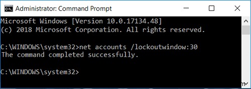 Limit the Number of Failed Login Attempts in Windows 10