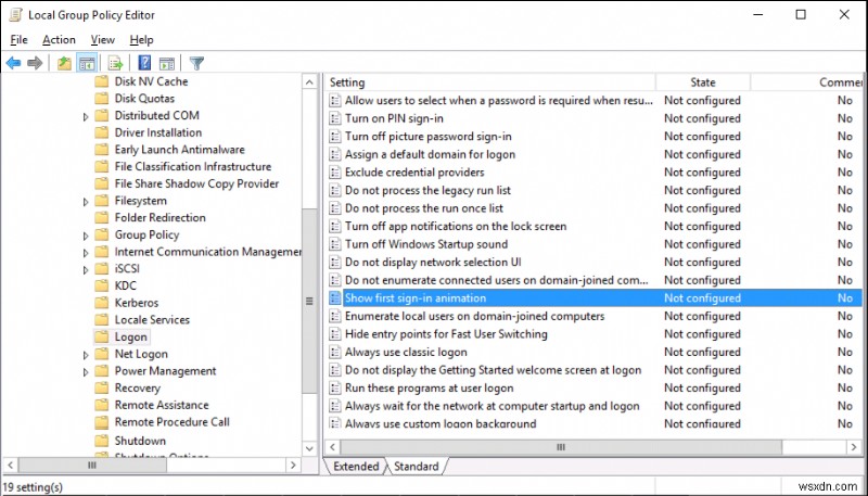 Enable or Disable User First Sign-in Animation in Windows 10