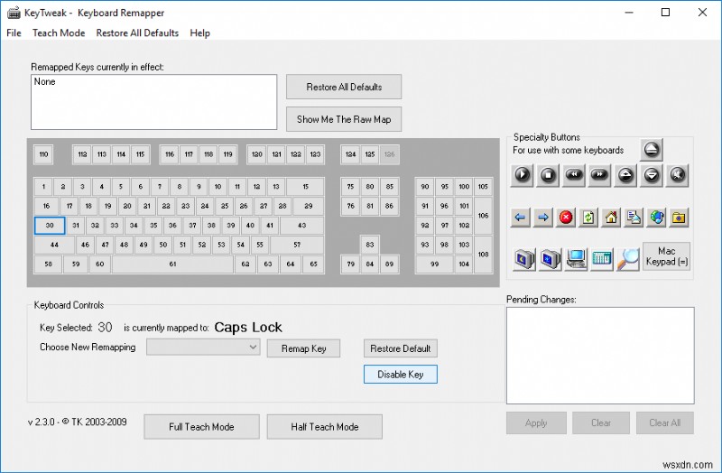 Enable or Disable Caps Lock Key in Windows 10