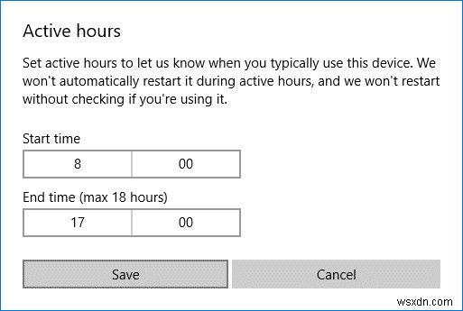 How To Change Active Hours for Windows 10 Update