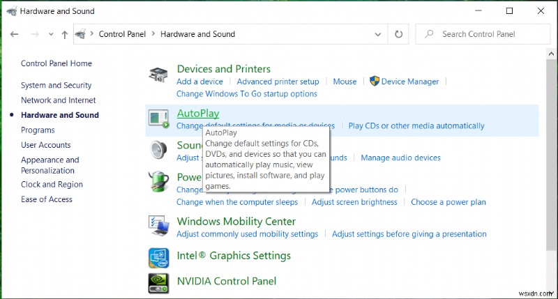 Enable or Disable AutoPlay in Windows 10