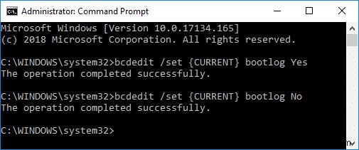 Enable or Disable Boot Log in Windows 10