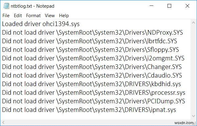 Enable or Disable Boot Log in Windows 10