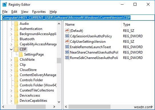 Enable or Disable Shared Experiences Feature in Windows 10