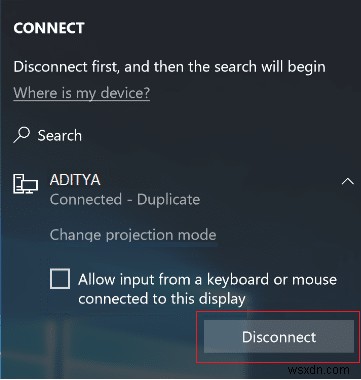 Connect to a Wireless Display with Miracast in Windows 10