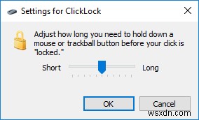 Enable or Disable Mouse ClickLock in Windows 10