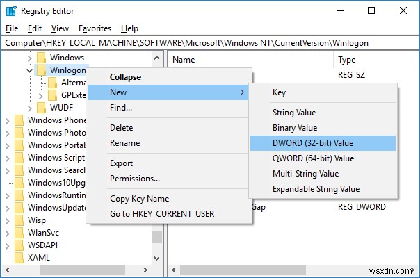 Enable or Disable Secure Login in Windows 10