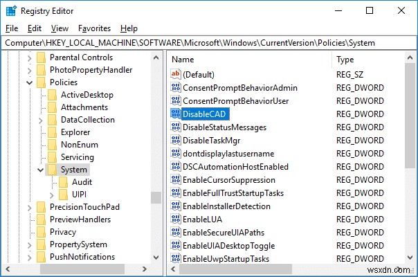 Enable or Disable Secure Login in Windows 10