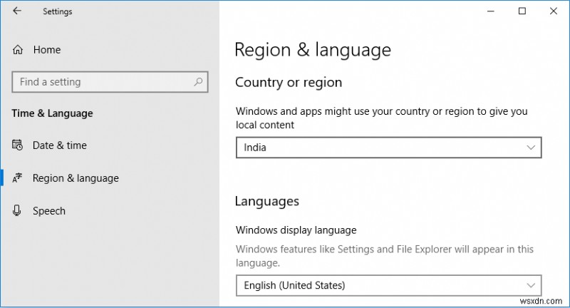 How to Change Country or Region in Windows 10