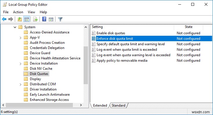 Enable or Disable Enforce Disk Quota Limits in Windows 10