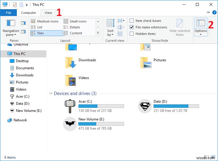 How to Open Folder Options in Windows 10
