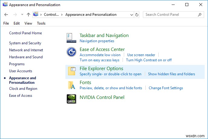 How to Open Folder Options in Windows 10